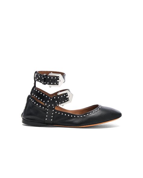 givenchy studded leather ballet flat black|Givenchy Ballet Flats for Women .